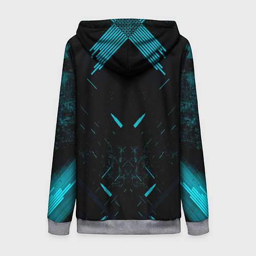 Женская толстовка на молнии Неоновые пули / 3D-Меланж – фото 2
