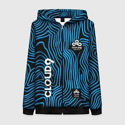 Женская толстовка на молнии Cloud9 - weather pattern