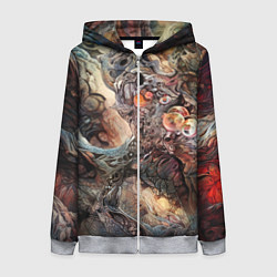 Женская толстовка на молнии Бесконечный хаос