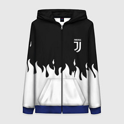 Толстовка на молнии женская Juventus fire, цвет: 3D-синий