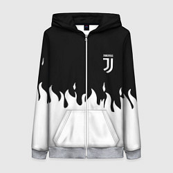 Толстовка на молнии женская Juventus fire, цвет: 3D-меланж