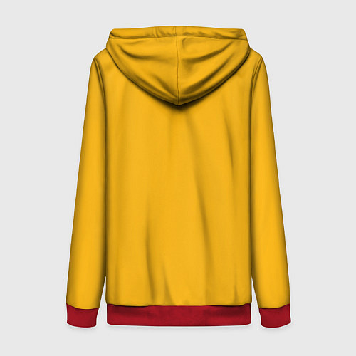 Женская толстовка на молнии С первым сентября говорит Мандарин / 3D-Красный – фото 2