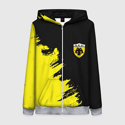 Женская толстовка на молнии AEK sport color yellow