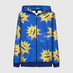 Женская толстовка на молнии Soul eater-солнце