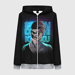 Толстовка на молнии женская Боевой отряд Полный провал Комбатант Ди и Хибики, цвет: 3D-меланж