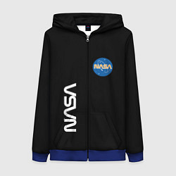 Женская толстовка на молнии NASA logo usa space