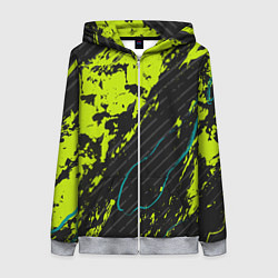 Толстовка на молнии женская Абстрактный узор с концепцией, цвет: 3D-меланж