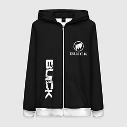 Женская толстовка на молнии Buik logo white