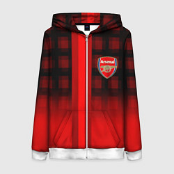 Женская толстовка на молнии Arsenal fc sport geometry steel