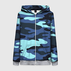 Женская толстовка на молнии Камуфляж спецназа