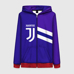 Толстовка на молнии женская Juventus sport geometry line, цвет: 3D-красный