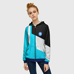 Толстовка на молнии женская Napoli geometry fc, цвет: 3D-синий — фото 2