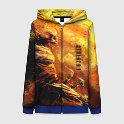 Толстовка на молнии женская Stalker выживший, цвет: 3D-синий