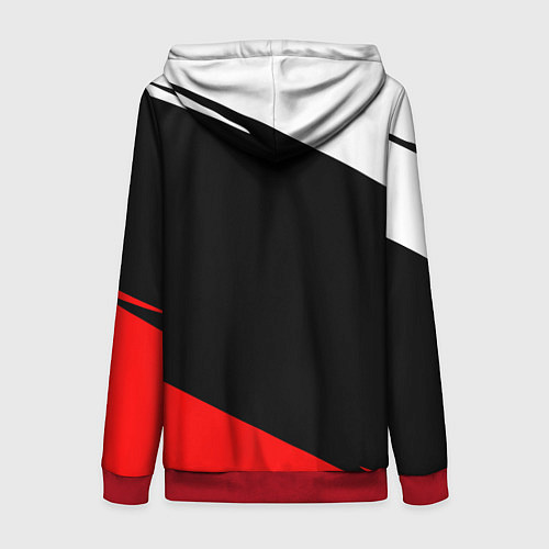 Женская толстовка на молнии Umbrella corporation - resident evil / 3D-Красный – фото 2