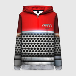 Женская толстовка на молнии AUDI metal collection game