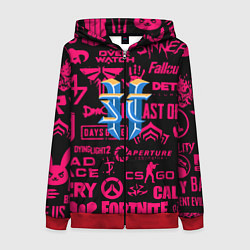 Женская толстовка на молнии Starcraft logo game