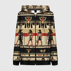 Женская толстовка на молнии Египет этника