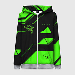 Женская толстовка на молнии Razer geometry game
