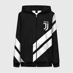 Женская толстовка на молнии Juventus line white