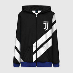 Женская толстовка на молнии Juventus line white