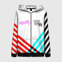 Женская толстовка на молнии GTA6 vice city line