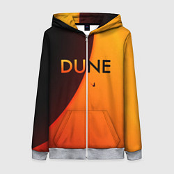 Толстовка на молнии женская Dune Arrakis, цвет: 3D-меланж