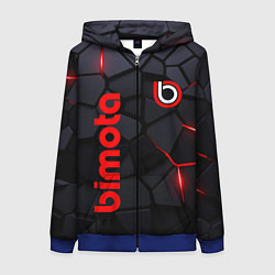 Женская толстовка на молнии Bimoto - плиты с эффектом свечения