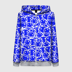Женская толстовка на молнии Nirvana logo blue