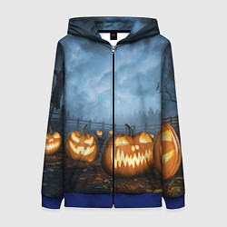 Толстовка на молнии женская Костюмы для halloween, цвет: 3D-синий