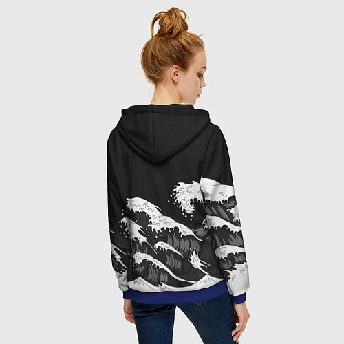 Женская толстовка на молнии Корпус бойни демонов - Kisatsutai / 3D-Синий – фото 4