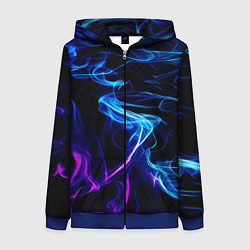 Толстовка на молнии женская Color blue pink, цвет: 3D-синий