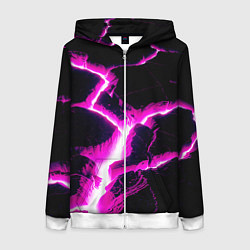 Женская толстовка на молнии Color pink black