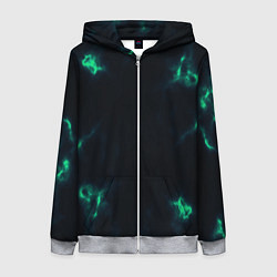 Женская толстовка на молнии The color is turquoise