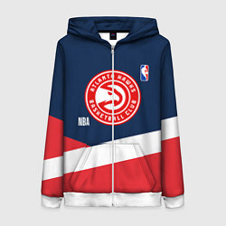 Женская толстовка на молнии Atlanta Hawks NBA basketball