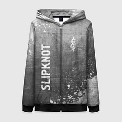Женская толстовка на молнии Slipknot - grey gradient вертикально