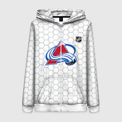 Толстовка на молнии женская Колорадо Эвеланш - белые соты, цвет: 3D-белый