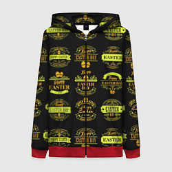 Женская толстовка на молнии Easter holidays