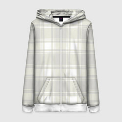 Женская толстовка на молнии Checked white completely