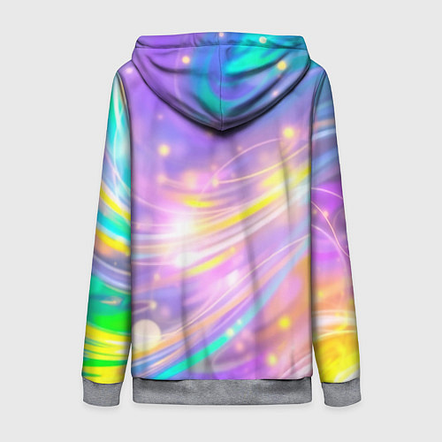 Женская толстовка на молнии Волшебный мистический космос / 3D-Меланж – фото 2