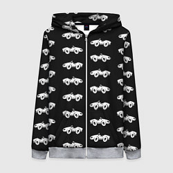 Женская толстовка на молнии Автомобили