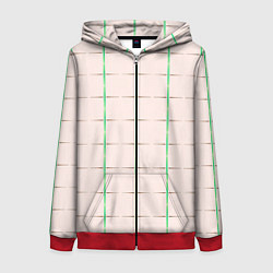 Женская толстовка на молнии Color white stripes