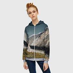 Толстовка на молнии женская Фардык-Кешене, цвет: 3D-меланж — фото 2