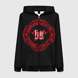 Толстовка на молнии женская Fate Stay Night, цвет: 3D-черный