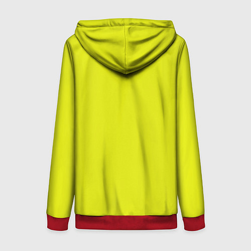 Женская толстовка на молнии David Bowie 1973 / 3D-Красный – фото 2