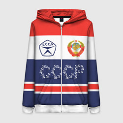 Женская толстовка на молнии Символика и знаки СССР