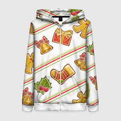 Женская толстовка на молнии Рождественский дух