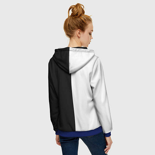 Женская толстовка на молнии Лучше поздно чем никогда / 3D-Синий – фото 4