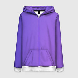 Женская толстовка на молнии Color purple gradient