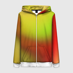 Женская толстовка на молнии Color multicolored gradient