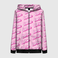 Толстовка на молнии женская Barbie Pattern, цвет: 3D-черный